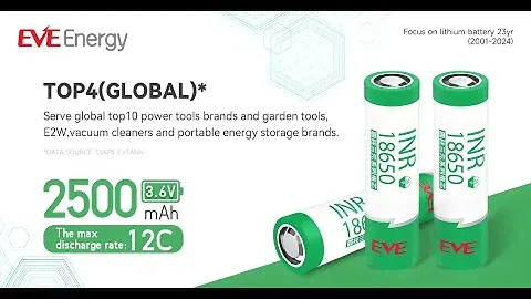 EVE Battery - 18650 25P 3.6V 2500mAh lithium battery