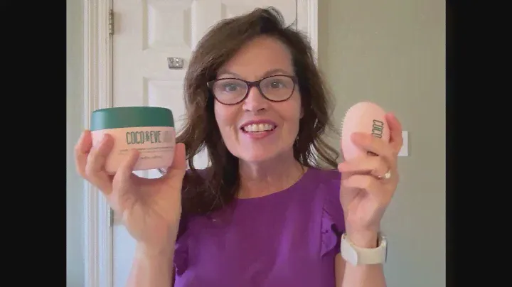See Before/After 1 Use Transformation Coco and Eve Hair Repair/Hydration Mask for Dry Damaged Hair