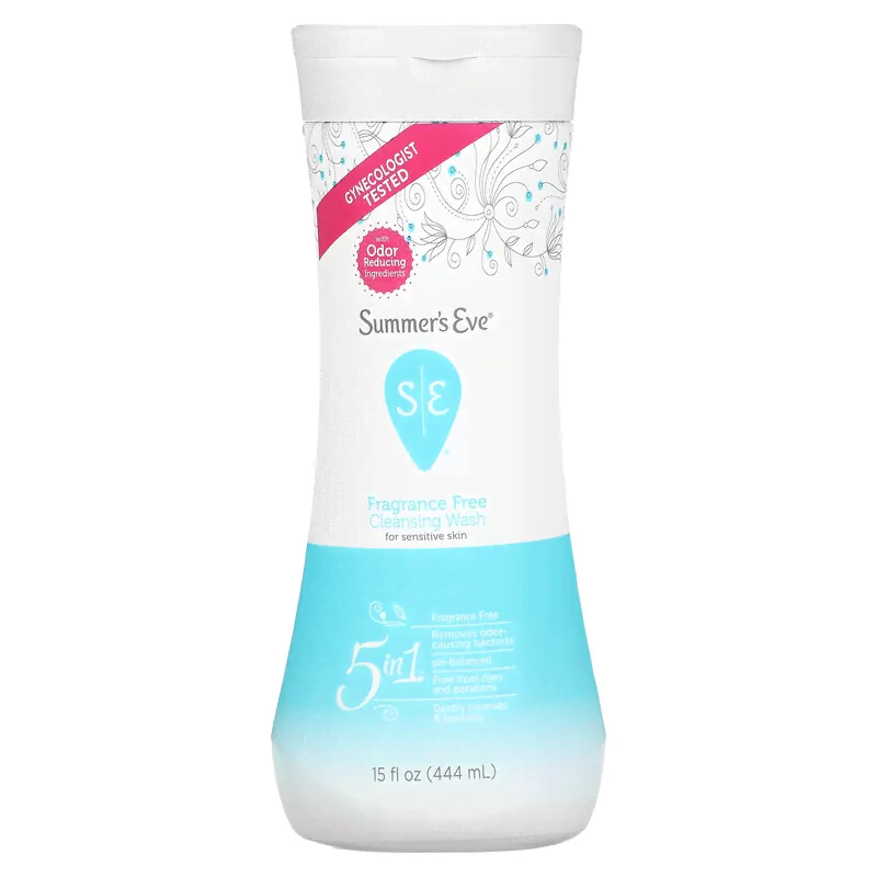 Summer's Eve, 5 in 1 Cleansing Wash, Fragrance Free, 15 fl oz (444 ml)
