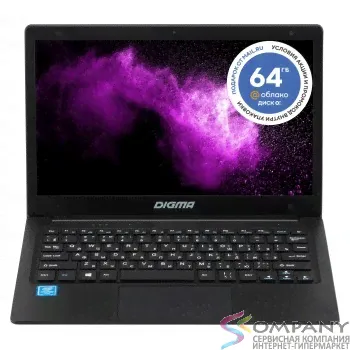 Digma EVE 11 C422 [ES1068EW] Black 11.6"{ HD Cel J4005/4Gb/SSD64Gb/W10} [1497616]