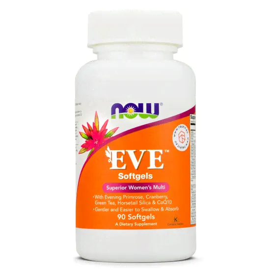 Мультивитамины для женщин, Ева НАУ / EVE Multi NOW Softgels, 90 капсул-0