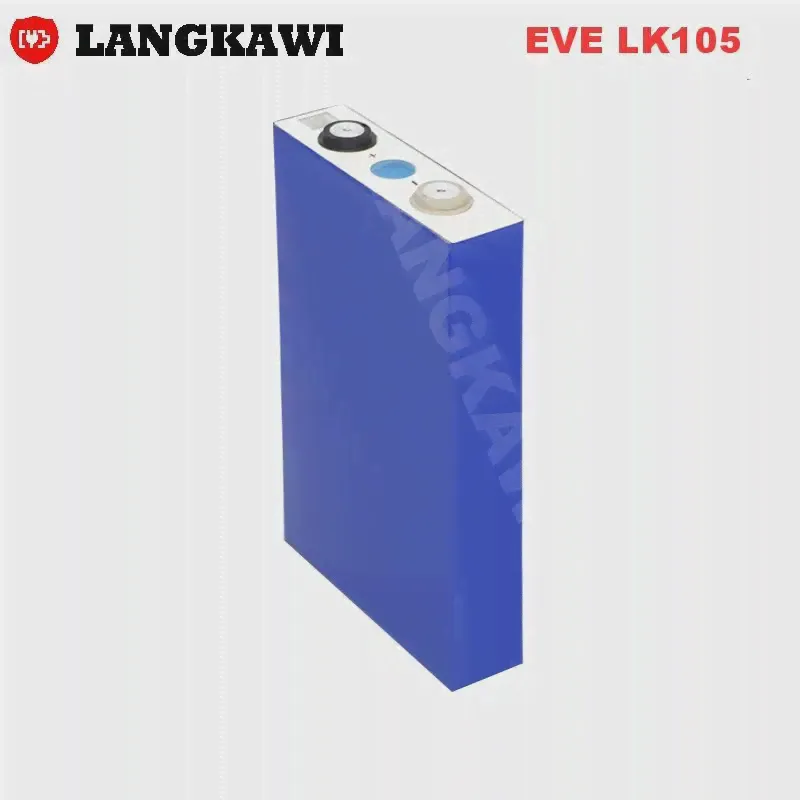 LiFePO4 EVE 3,2 V 105AH литий-железо-фосфатная батарея призматический элемент с разъемами и шинами для солнечной батареи DIY EV